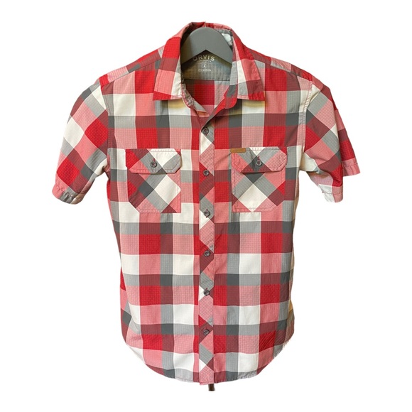 ORVIS - Men’s short sleeve button down - 2 front pockets - Like New, Gre… - Picture 9 of 10